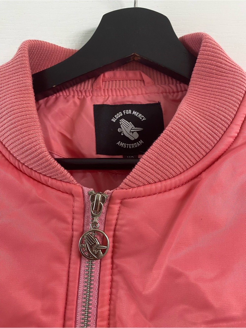 Daily Paper Blood For Mercy Y2K Bomber Jacket Rare Pink Limited Edition Size XS - Picture 6 of 14